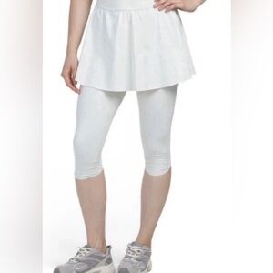 Spanx Booty Boost Skirt Around Knee Leggings Skort 50404R  White Cloud S & M